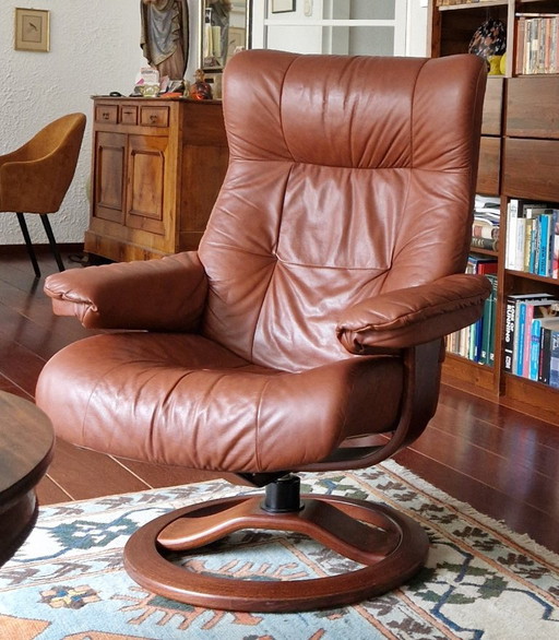Fjords - Leather recliner armchair / armchair Anne