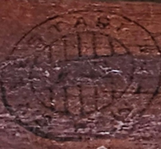 Image 1 of Set van 2 Koloniale Rotan Armstoelen – Hand gevlochten – Massief Houten Frame (Beuken/Mahonie)