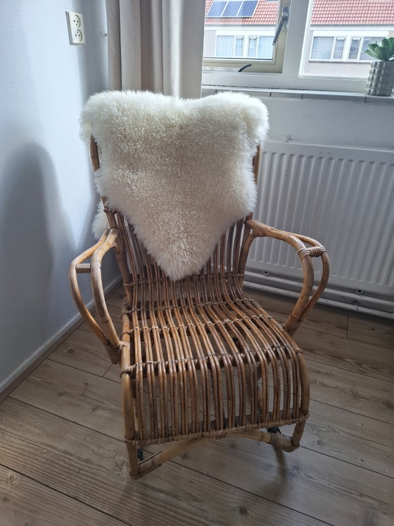 Retro Rattan Armchair (photo 5 of 5)