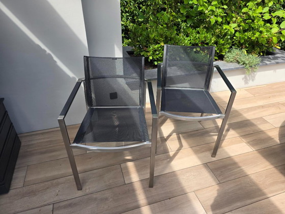 Royal Botania O-Zon Dining Set Ø160 Cm – Lazy Susan + 4 Stoelen – – Royal-Botania, Tuinsets, rvs (photo 9 of 12)
