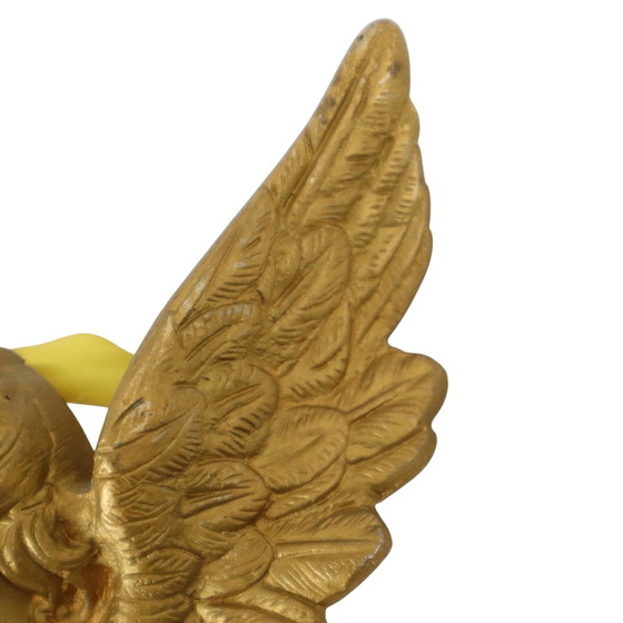 Image 1 of Teste d'angelo in metallo dorato