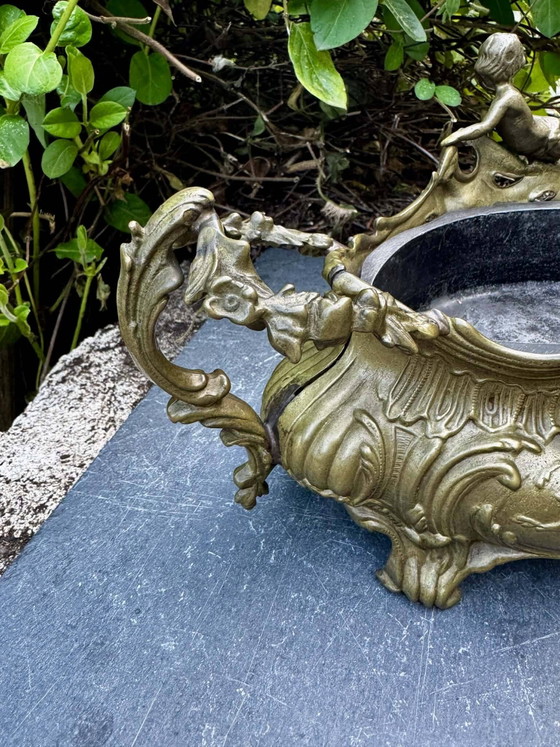 Macetas grandes para jardín de rocas, ángel Art Nouveau – Metal, Rococo (photo 10 of 18)