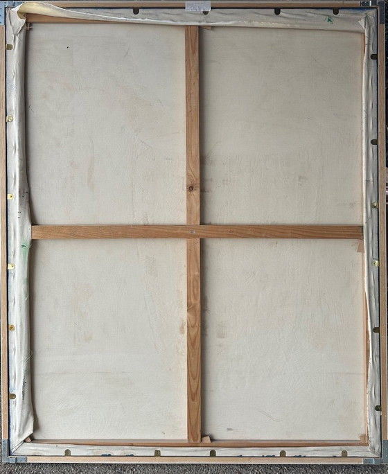 Image 1 of Schilderij van Stanislav Horváth, Stilleven met bloemen, olieverf op doek