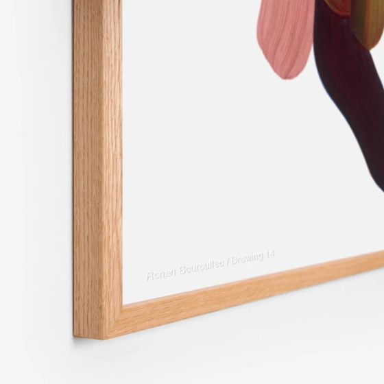 Wrongshop Ronan Bouroullec Drawing 14 Tirage d'art, encadré coloré, Tirages d'art, Papier, Bois, Vert (photo 5 sur 5)