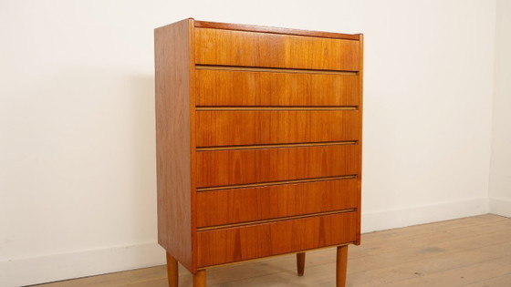 Image 1 of Vintage Deense ladekast | Teak | 6 lades | 114 cm