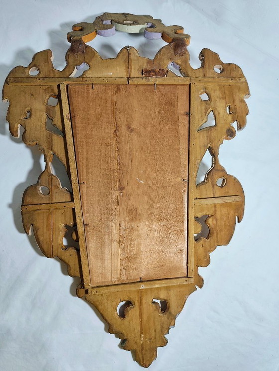 Image 1 of Baroque wooden mirror. Spain, 1950s.