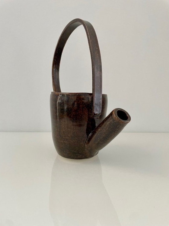 Image 1 of Unique handmade vintage ceramic watering can