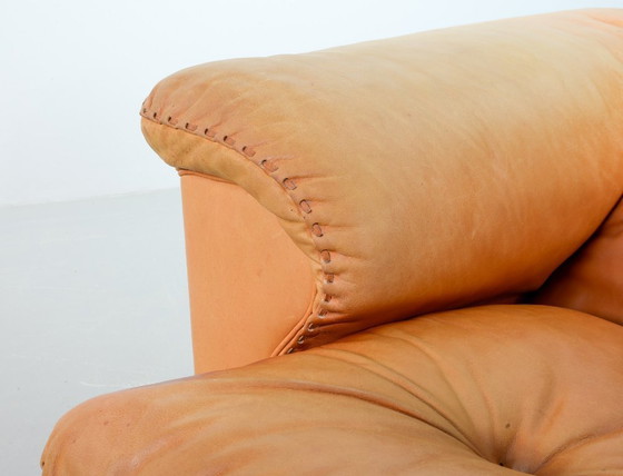 Image 1 of Straordinaria sedia da salotto De Sede DS101 in pelle cognac DS17. Svizzera, anni '70