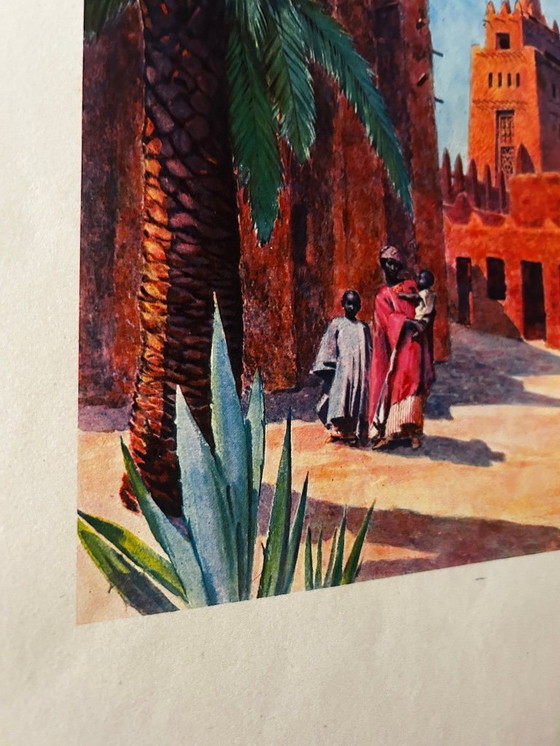 Image 1 of Orientalistische Lithografie, 1950