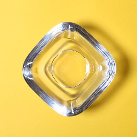 Image 1 of Vintage Heavy Crystal Ashtray / Vannes Le Chatel Crystal / France / 1980s