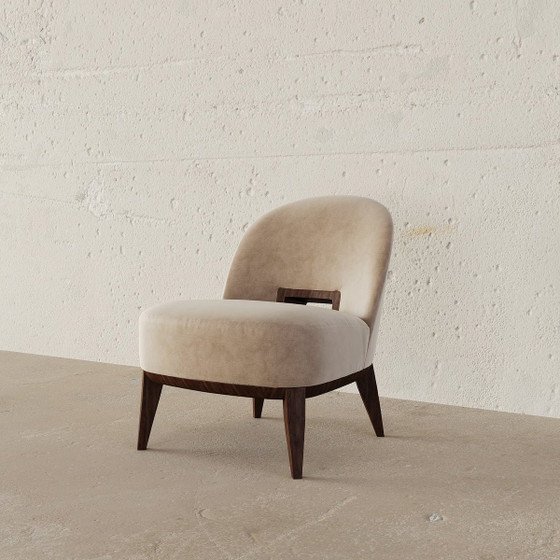 Milano Armchair – Velvet, Wood (photo 2 of 5)