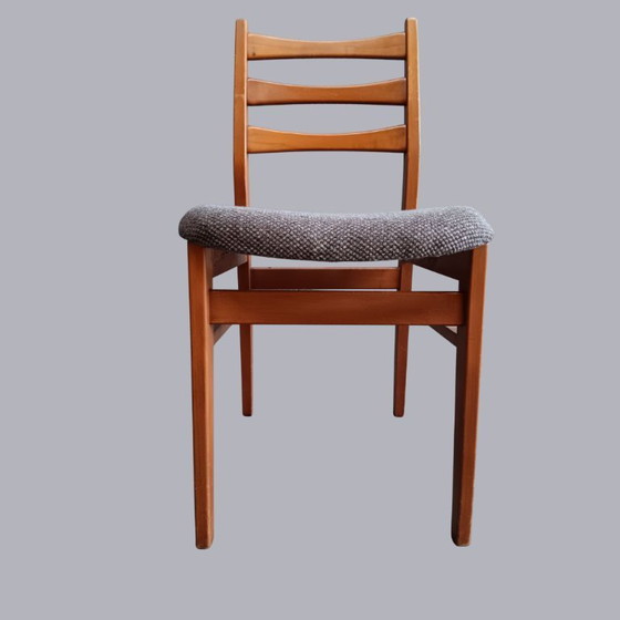 Image 1 of Set van 4 Deense eetkamerstoelen in beukenhout