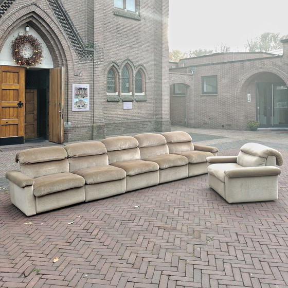 Image 1 of Vintage velvet elementenbank