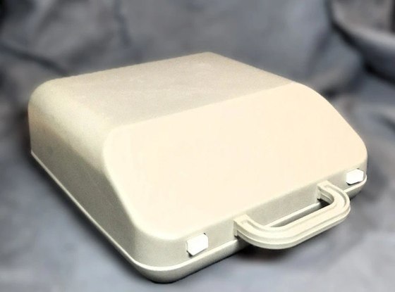 Image 1 of (W003) Machine à écrire portable HEMA 44K vintage – Comme neuve avec ruban encreur neuf !