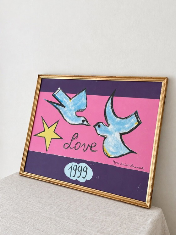 Yves Saint Laurent – LOVE Collection | Sei Poster Vintage | 1992–2006 – Legno (photo 10 of 27)