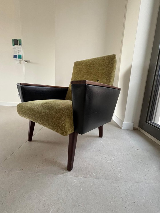 Image 1 of Vintage bankstel (stoel en driezitsbank)