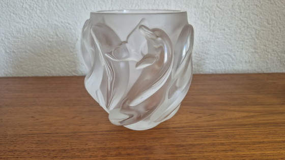 Lalique France "Dauphins" vaas - kristalglas – Glaskunst, Crystal (photo 3 of 9)