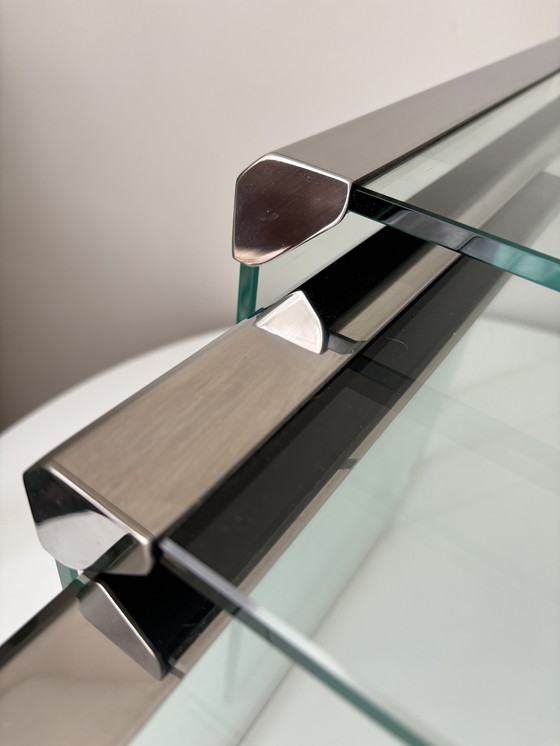 Image 1 of Galotti & Radice "T35" nesttafels glas 1975 Italiaans design