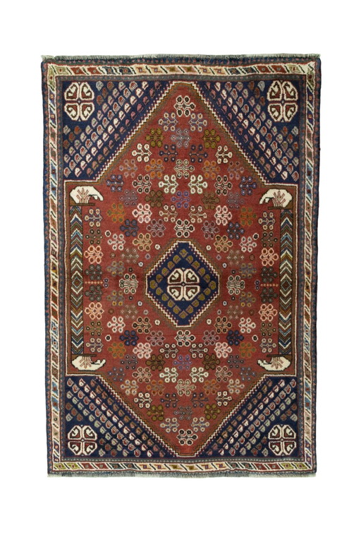 Tappeto nomade Shiraz annodato a mano - 158 x 104 cm