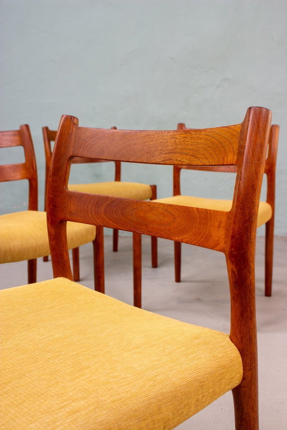Image 1 of 4 x Niels Otto Möller Model 84 Stoel Deens Vintage Teak