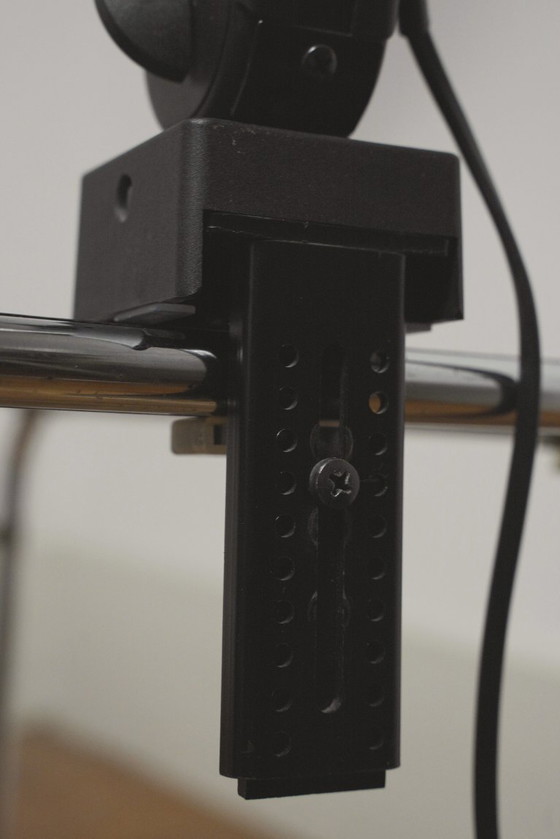 Image 1 of  Waldmann Adjustable Desk Lamp German Industrial Task Lamp Clamp Mount Articulated Office Light 