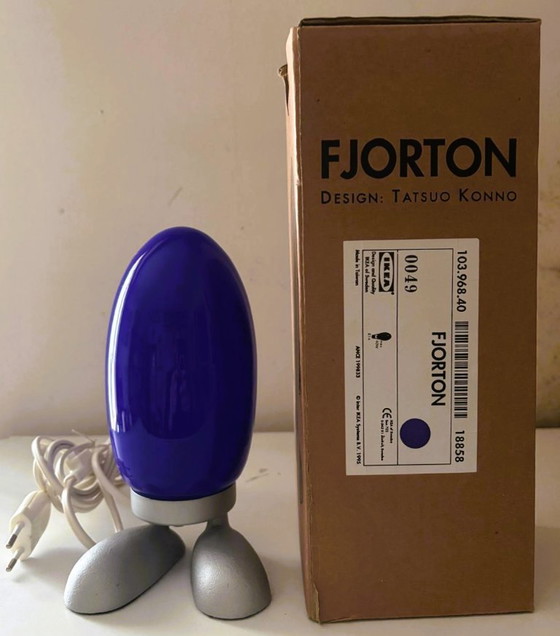 Image 1 of 2x vintage IKEA Fjorton table lamp, by Tatsuo Konno, 1990s