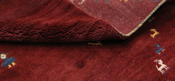 Image 1 of Original Persian carpet Gabbeh Ghashghai Oriental carpet 265 cm x 128 cm Old Natural