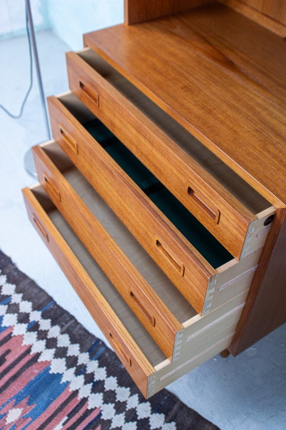 Image 1 of Vintage boekenkast, dressoir, bijzettafel, teak, Hundevad Deens