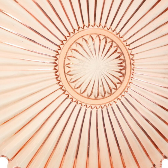 Image 1 of Art Deco Fruit Bowl Pink