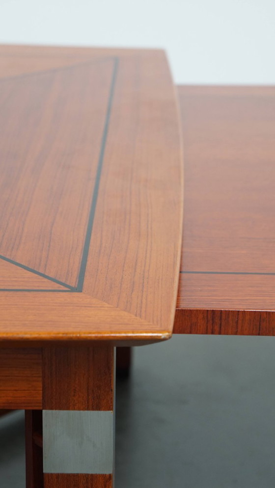 Image 1 of Gut erhaltener Art Deco Schuitema Design Couchtisch mit ausziehbaren Teilen aus der Decoforma Serie