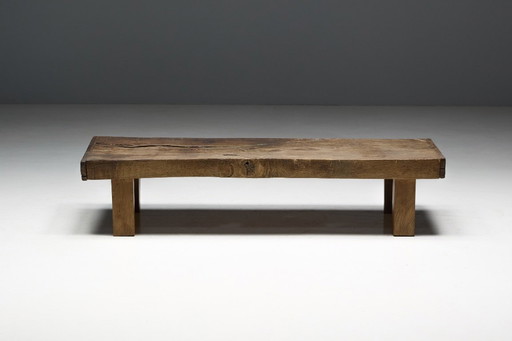 Low Farmhouse Coffee Table, France, Late 19th Century