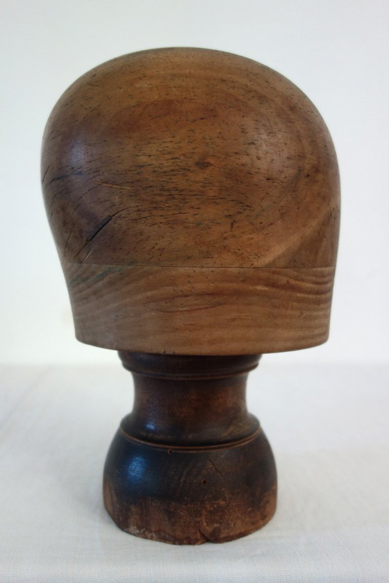 Ancienne Forme À Chapeau Ou Marotte En Bois Début XXème – Objets déco, Wood (photo 3 of 11)