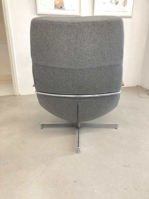 1 Hulshoff armchair gray fabric