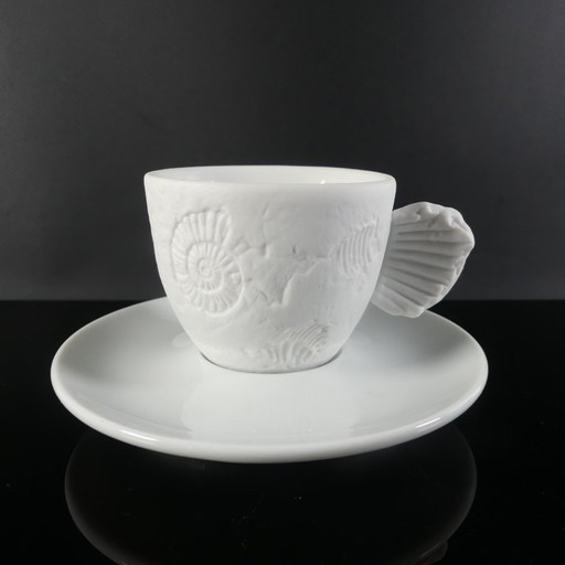 Illy Collection Espressokopje Fossile Design Paolo Rossetti 1997, gesigneerd