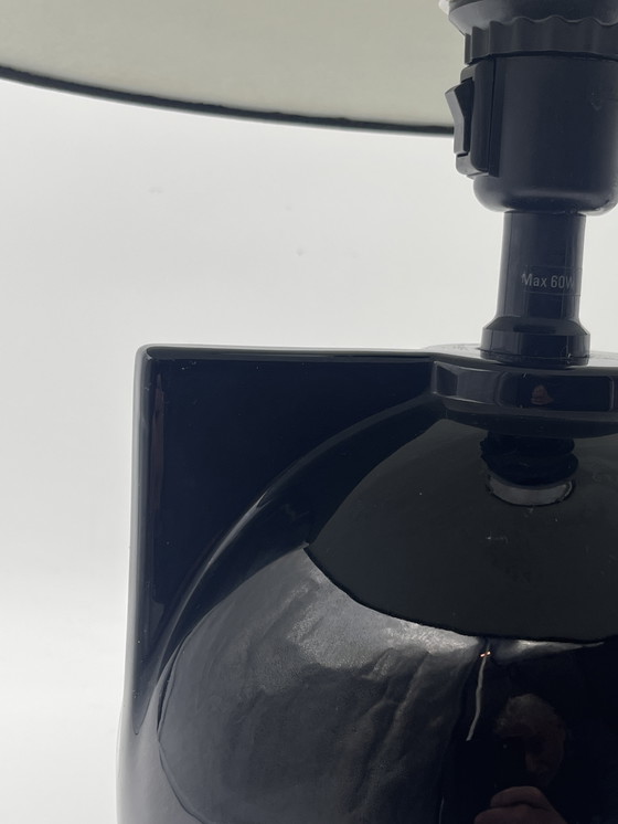 Image 1 of Keramiklampe Schwarzes Design