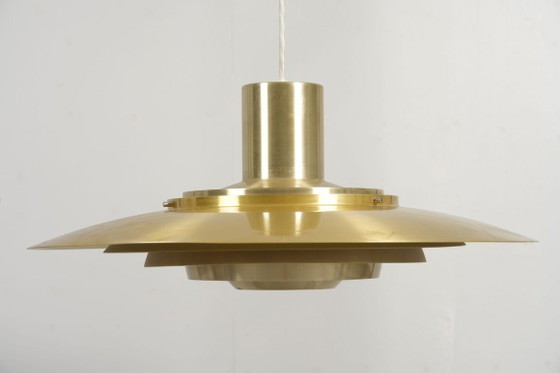 PAIRE SUSPENSIONS LAMPES VINTAGE DESIGN SCANDINAVE KASTHOLM FABRICIUS P376 KF2 (photo 3 of 6)