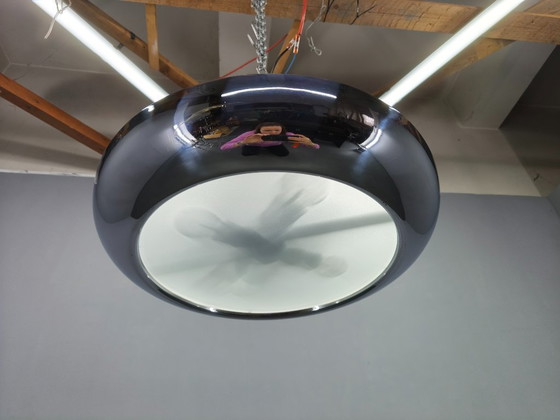 Image 1 of Bauhaus UFO-kroonluchter van Josef Hurka voor Napako, jaren 1930