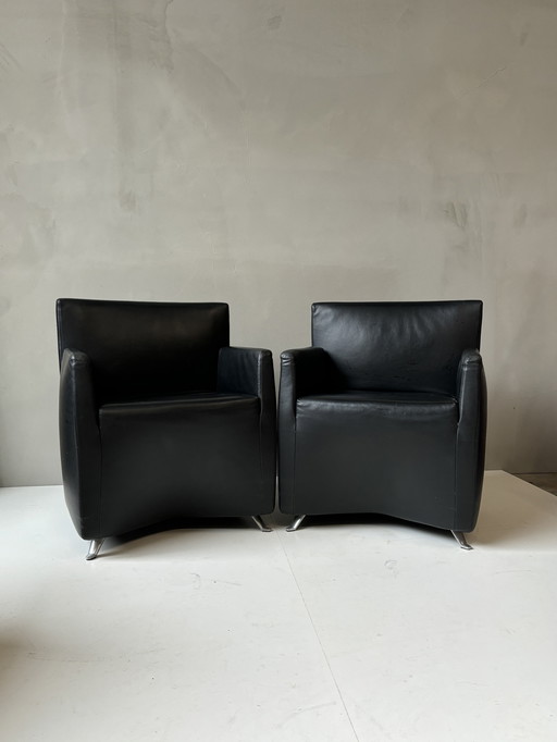 2er Set Caprichair Sessel - Hannes Wettstein, Baleri Italia (1990) - Ikonisches Design