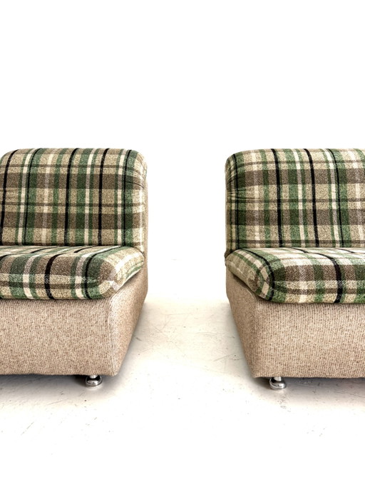 Set van 2 vintage fauteuils, Duitsland ‘80 – Metal, Wood (photo 2 of 11)