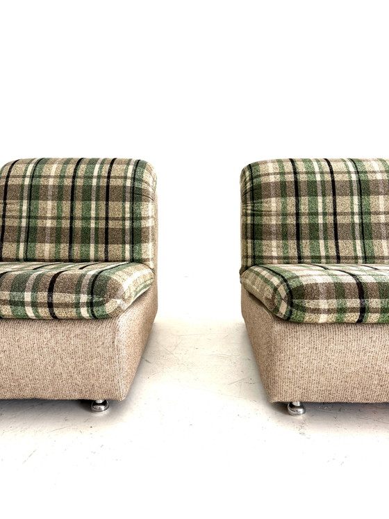 Set van 2 vintage fauteuils, Duitsland ‘80 – Metal, Wood (photo 2 of 11)