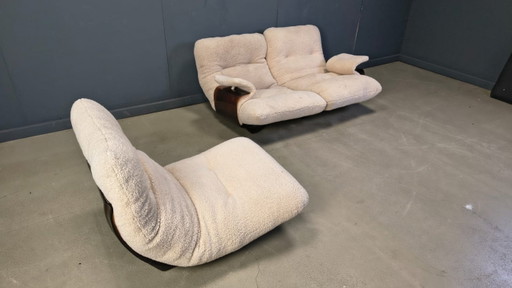 Ensemble canapé Marsala de Michel Ducaroy pour Ligne Roset, années 1970