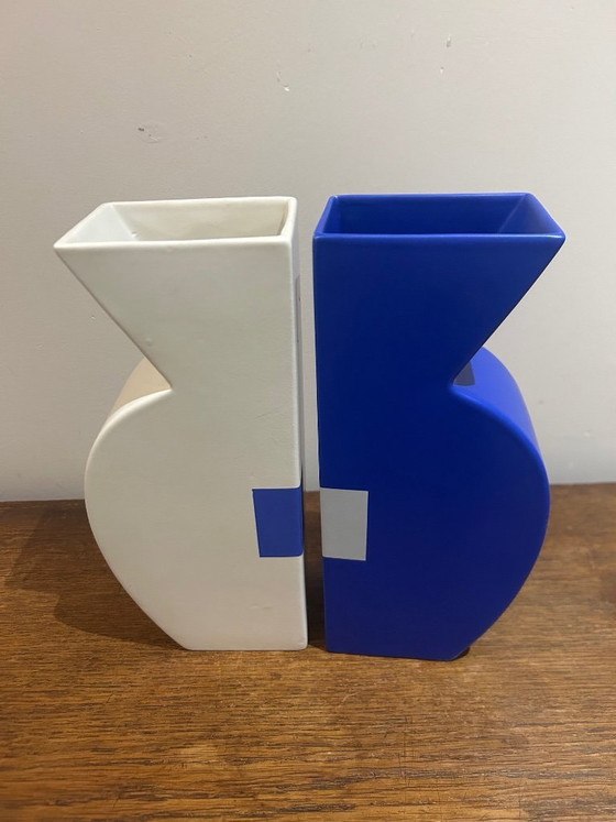 Image 1 of Paar Memphis-Keramikvasen