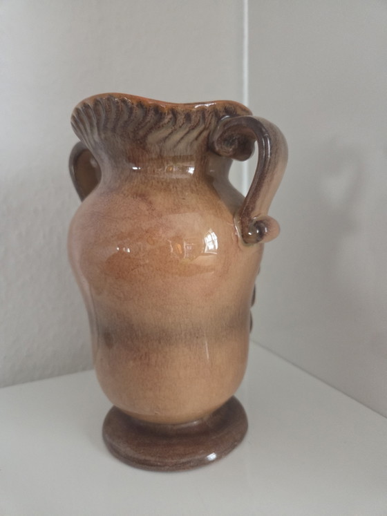 Vase à anse style Majolique | Forme 99 K | Excellent état! – Ceramic (photo 4 of 6)