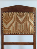 Paire de chaises de salle à manger Art déco de l'école d'Amsterdam – Chêne et velours (années 1920/1930)