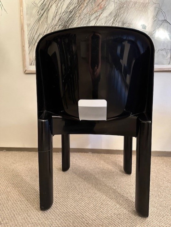 Image 1 of 4 x Sedia Universale n. 4868 - Joe Colombo per Kartell - Nero - Vintage 1967