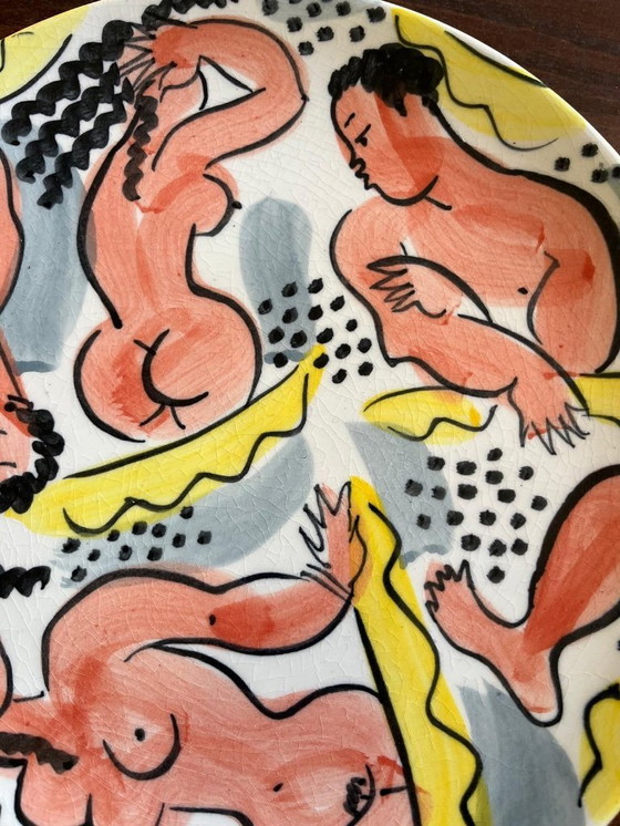 Image 1 of Eddy Varekamp Vintage 1991 ceramic plate