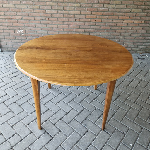 A A Patijn poly z series Zijlstra vintage round table extendable table