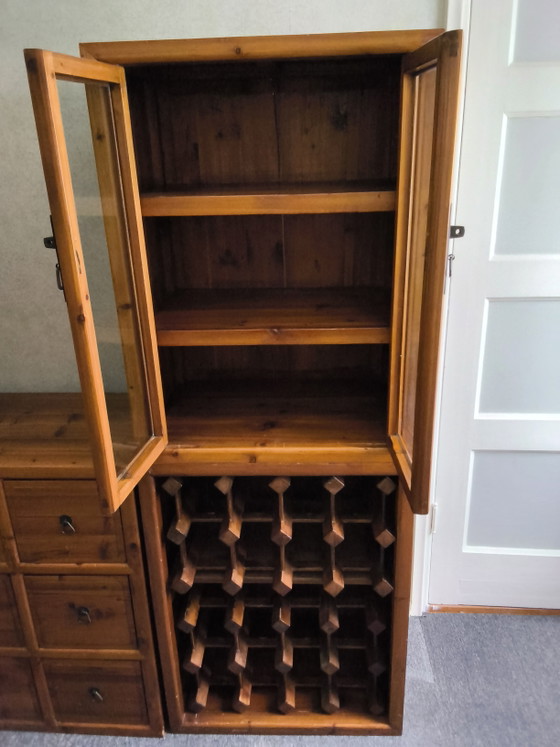 Image 1 of Japanse houten (voorraad)  kast, 6 delig