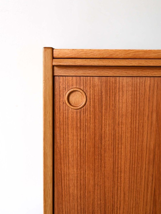 Image 1 of Scandinavian Teak Sideboard with Black Details
