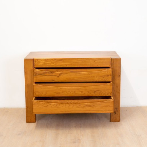 Commode à Tiroirs en Orme de Maison Regain, 1980s